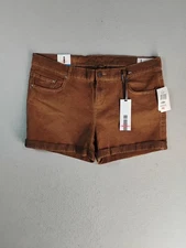 I Jeans by Buffalo Womens Shorts 32 12 Brown Jude Cuffed Dark Denim 5 Pockets
