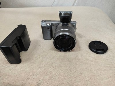 Sony NEX-5 Mirrorless Camera HD Video Shooting with Charger and Lens Cap