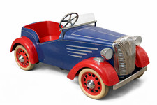 Vintage 1950 Leeway Model 16/81 Pedal Car Pre-War Rare Large Body - Blue