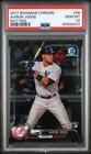 2017 Bowman Chrome Aaron Judge Batting #56 Rookie Card RC PSA 10