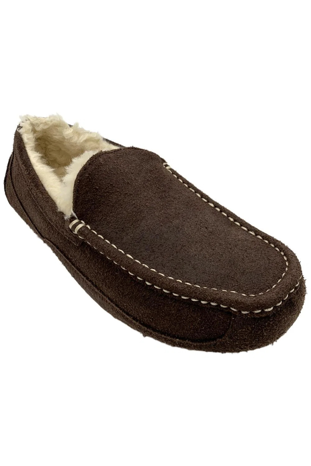 UGG Mens Ascot Leather Distressed Slipper Moccasin Dusted Cocoa 13690₽