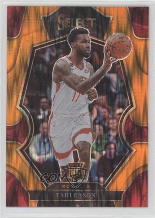 2022-23 Panini Select Premier Level Orange Flash Prizm Tari Eason #183 11qc