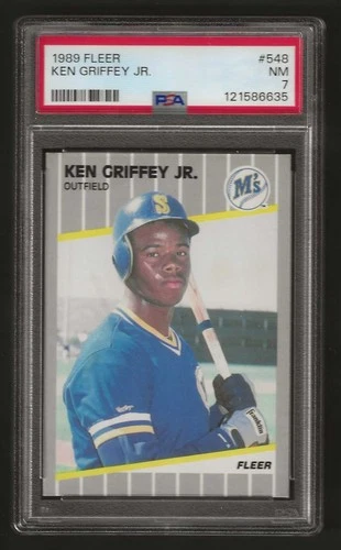 1989 Fleer - Ken Griffey Jr #548 PSA 7 (NM) Seattle Mariners HOF ROOKIE CARD