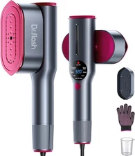 DRFLASH 2-in-1 Steamer & Iron for Clothes,15s Fast Heat-up 1200W Portable Handhe