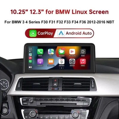 ROAD TOP 10.25"CarPlay Android Auto Car Multimedia Touch Screen For BMW F32/F33/F36 NBT