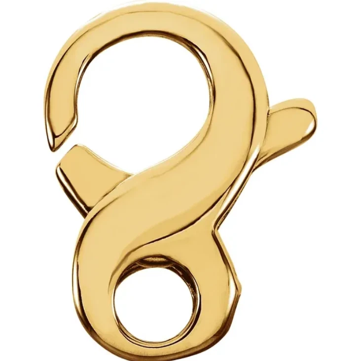 Figurine Gucci 8 Infinity Designer or jaune 14,5 mm fermoir Italie