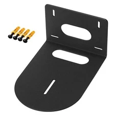 Small Universal Camera Wall Mount Bracket with Hardware Black Compact Design