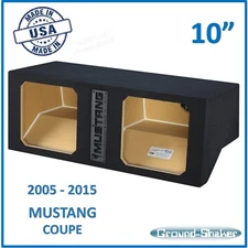 Ford Mustang Coupe 05-2015 10" Dual Sub Box Sub Enclosure For Kicker Solo Baric