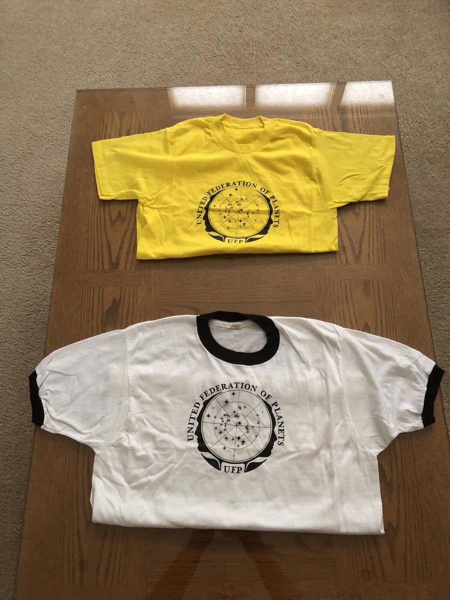 Vintage Star Trek United Federation Of Planets T-Shirt Lot - Main Image