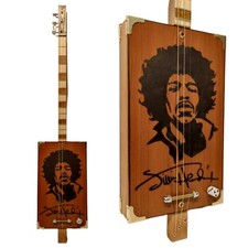 Jimi Hendrix 3tpv cigar box guitar Matteacci's Made in Italy
