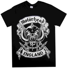 Image of Motorhead England Crossed Swords T-Shirt OFFICIAL