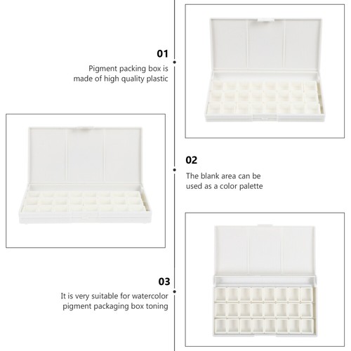 Empty Watercolor Paint Box Watercolor Paint Box Watercolor Pigment Tray - Picture 4 of 12