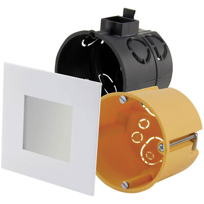 Heitronic 27632 Recessed LED Spotlight 2W White for Stairs and Footboards