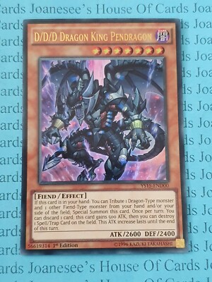 D/D/D Drachenkönig Pendragon YS15-END00 Yu-Gi-Oh Karte 1. Auflage Neu