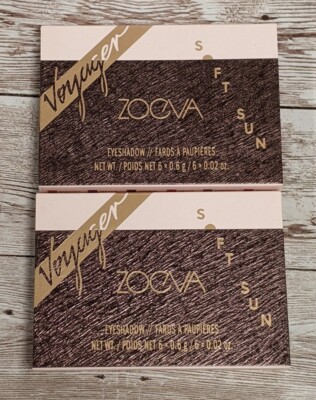 Zoeva Voyager SOFT SUN Set of 2 Eyeshadow Palette Mini 6 Colors New In Box