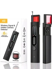 X13 Professional Black Portable Wireless Signal & Hidden Camera Detector/Antenna