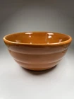 Vtg Bauer Pottery Mixing Bowl 8 1/4” Dark Pumpkin Orange #18