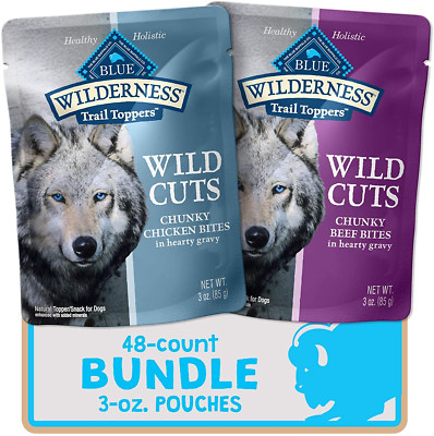 Blue Buffalo Wilderness Trail Toppers Wild Cuts High Protein, Natural Wet Dog Fo