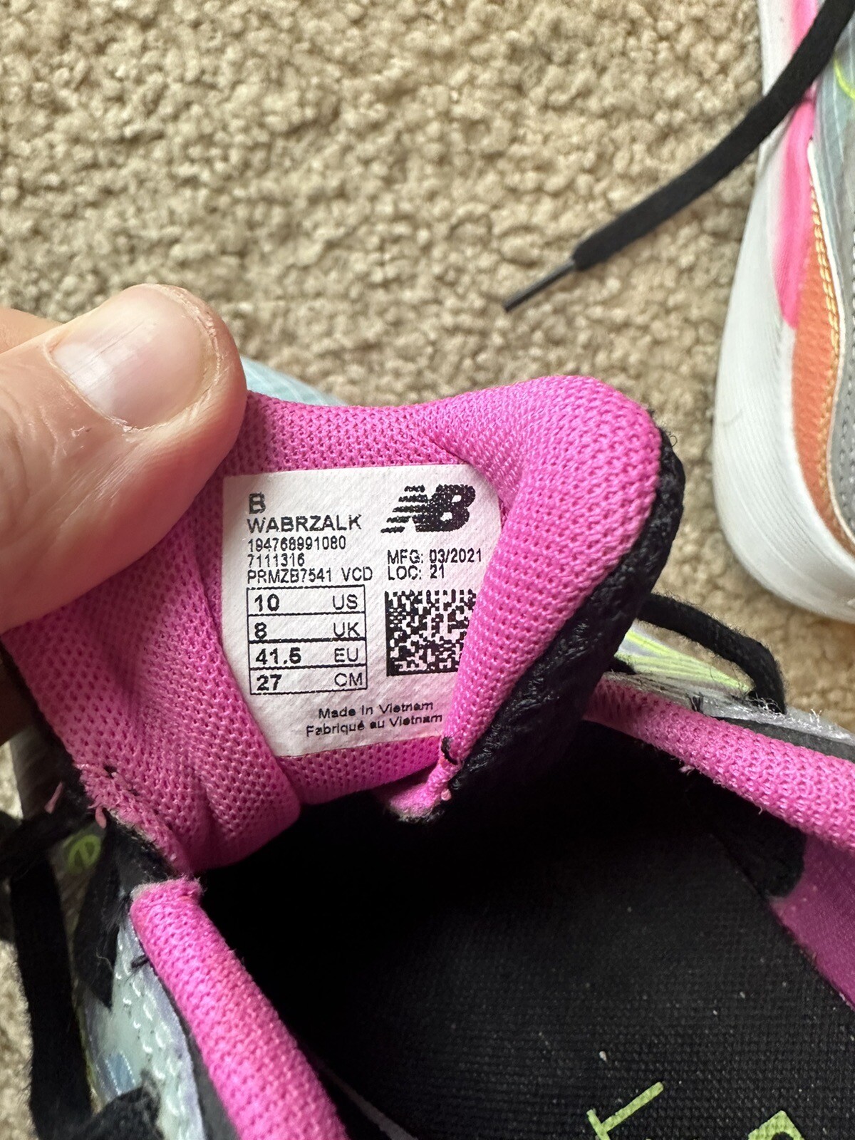 New Balance Breaza Running Athletic Shoes Women's Size 10 Pink Grey