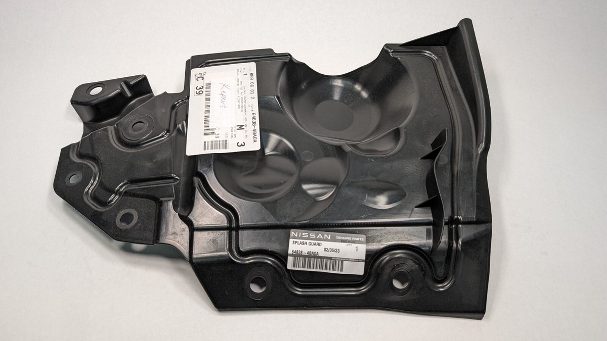 Genuine Nissan 648384BA0A Passenger RH Radiator Splash