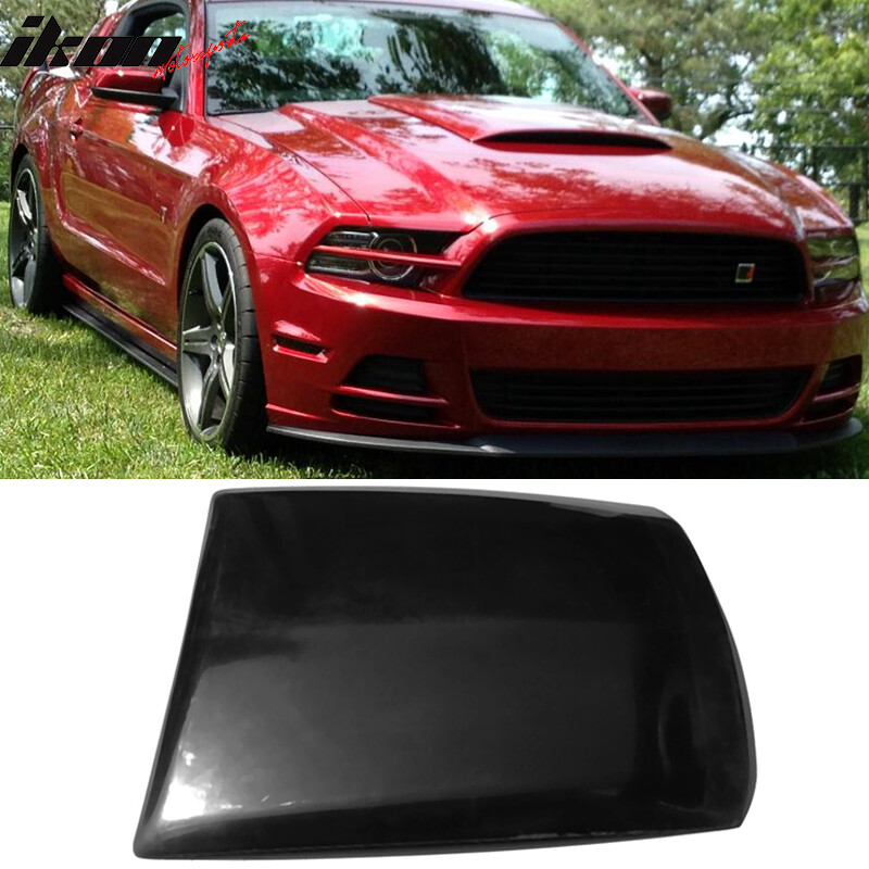 13-14 Ford Mustang V6 GT Boss Air Hood Vent Scoop Unpainted Black 