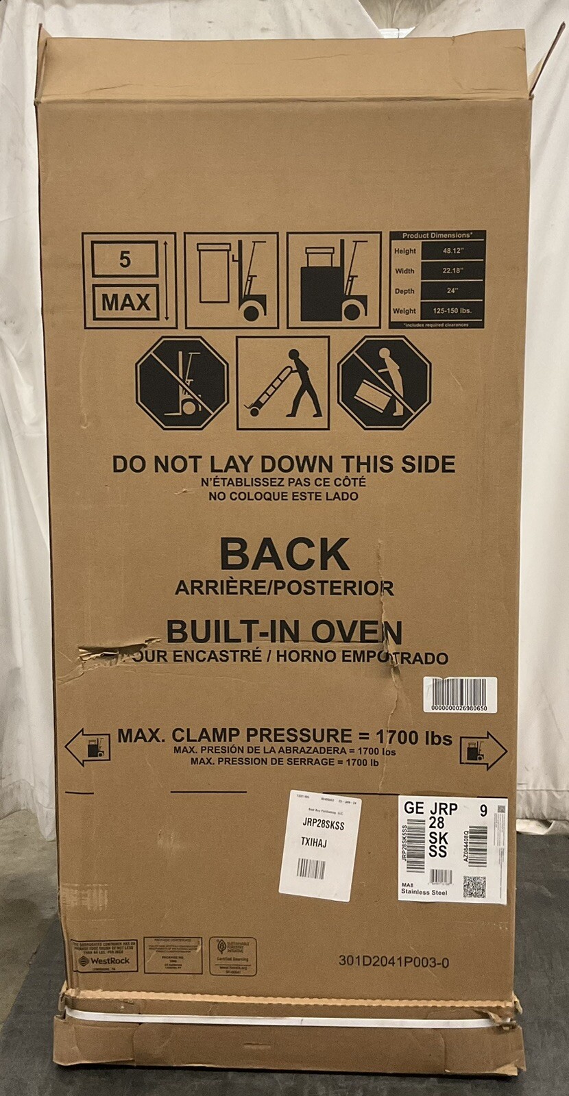 GE JRP28SKSS 24 Inch Double Electric Wall Oven (SMALL DENT BACK) eBay