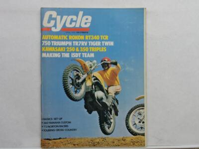 Cycle Magazine April 1973 Rokon RT340 TCR 750 Triumph TR7RV