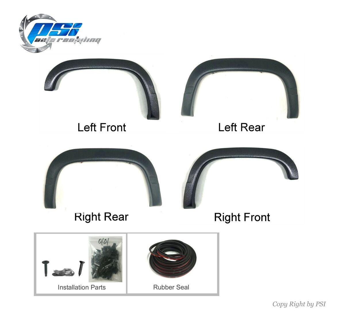 Rugged Fender Flares Textured Finish Fits GMC Chevrolet C/K Rugged Fender Flares Textured Finish Fits GMC Chevrolet C/K