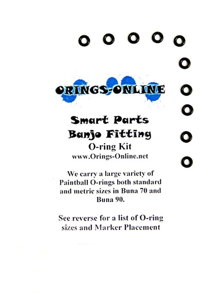 ORINGS-ONLINE Smart Parts Banjo Fittings Paintball O-ring Oring Kit 25 pack