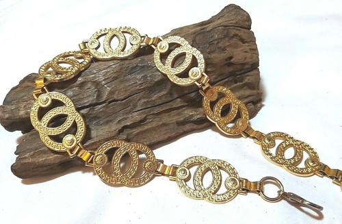 Gorgeous Gold Plated Chain Link Belt Waist Chain - image 1