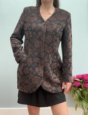 Alexon Vintage Cotton Blazer Size 14 Uk