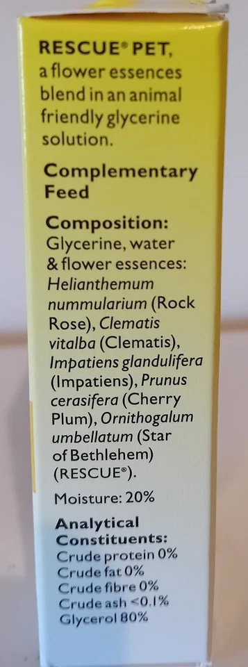 Cuentagotas remedio de rescate Bach para mascotas 10 ml mejor antes 06/2029 Foto 3 de 3