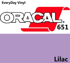 12"x5' - Lilac - Oracal 651 - shiny Adhesive Vinyl - Craft Hobby - Sign Cutters