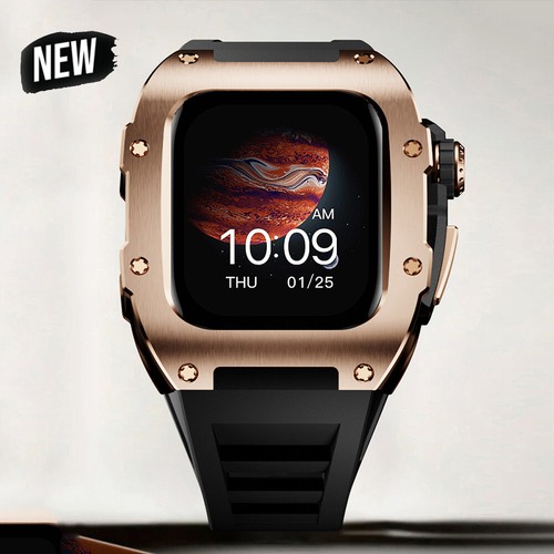 Luxury Cover iWatch 10 46mm Case Rubber Band Mod kIT for Apple Watch Series 10 - 第 1/25 張圖片