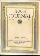 S.A.E. Journal 4/1929-Society of Automotive Engineers-loaded with early car i...