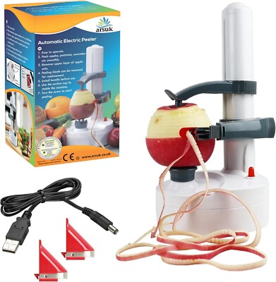 Automatischer elektrischer Kartoffelschäler - rotierender Kartoffel-, Apfel- und Obstschäler