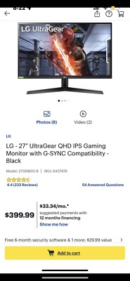 LG 27GN800 UltraGear - Monitor PC Gaming 27'' QHD IPS - 144Hz, 1ms, HDR10, G-Sync, FreeSync Premium - 2