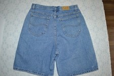 Vtg 80/90  s Lee High Rise Light Wash Jean Denim Short USA UNION MADE Size 14MED