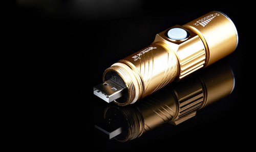 (1-2-3 PACK) ZOOM TACTICAL RECHARGEABLE USB LED flashlight modes adjustable lens - Picture 15 of 16