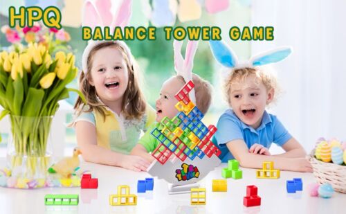 48 Pcs Tetra Tower Balance Stacking Blocks Game, Board Games for Family - Picture 8 of 12