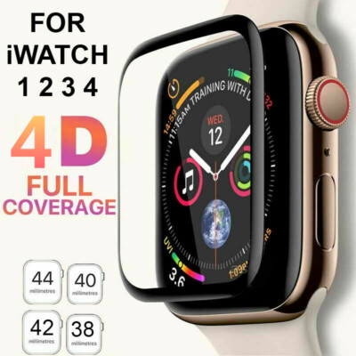 Tempered Glass 4D Full For iWatch Series 4/3/2/1 Clear Screen