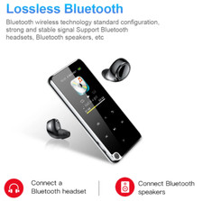 8-132GB Touch Screen Bluetooth MP3 Music Player Supports FM, E-Book, Clock