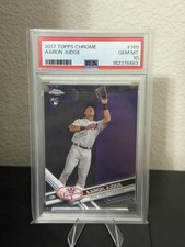 Topps 2017 Topps Chrome Aaron Judge RC #169 Yankees PSA 10