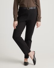 Quince Women’s Ultra-Stretch Ponte Straight Leg 4-Pocket Pants PXL Petite 28"