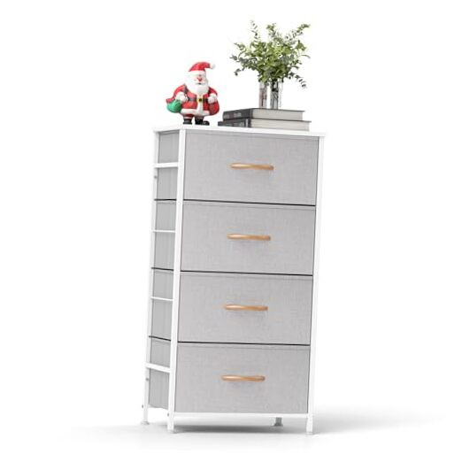 Dresser for Bedroom with 4 Drawers, Closet Storage Drawer Organizer, Grey-image