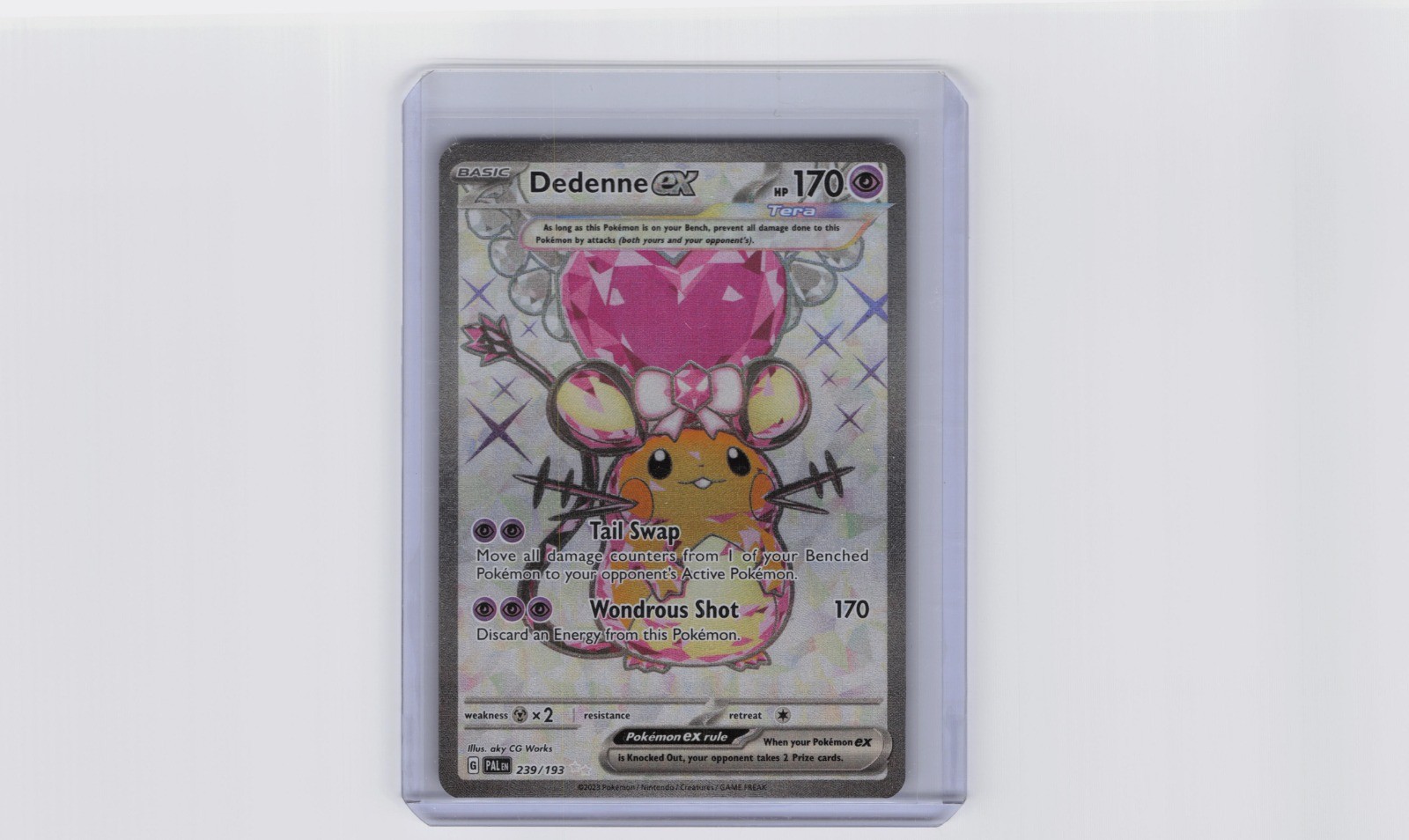 Dedenne ex Ultra Rare SV02: Paldea Evolved 239/193 NM