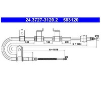 Handbremsseil Hinten Links FüR Hyundai Getz TB 1.6 02 Bis 09 ATE Teil G4ED