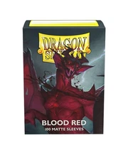 Arkane Tinman Dragon Shield Sleeve Standard Size 100ct Matte Blood Red