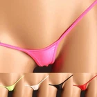 Female Sexy Low Rise Thong Panties Underwear G String for lingerie Solid Pattern