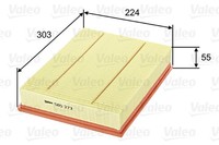 Luftfilter Valeo 585273 Filtereinsatz FüR Rover Landrover L320 Range Discovery 1